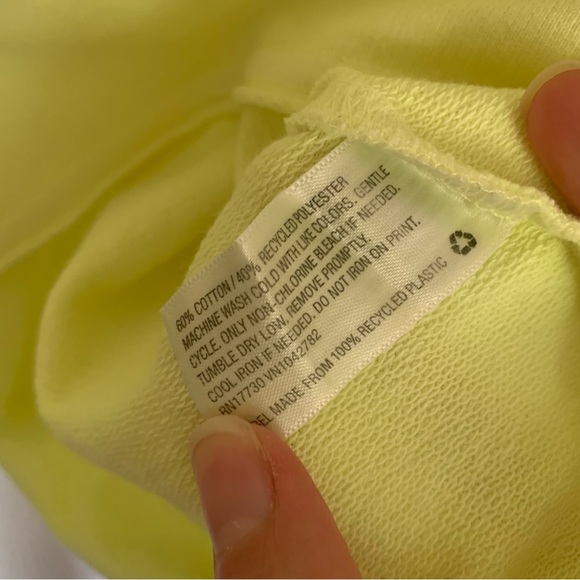 Wild Fable Florescent Yellow “Miami” Sweatshirt - Picture 6 of 8